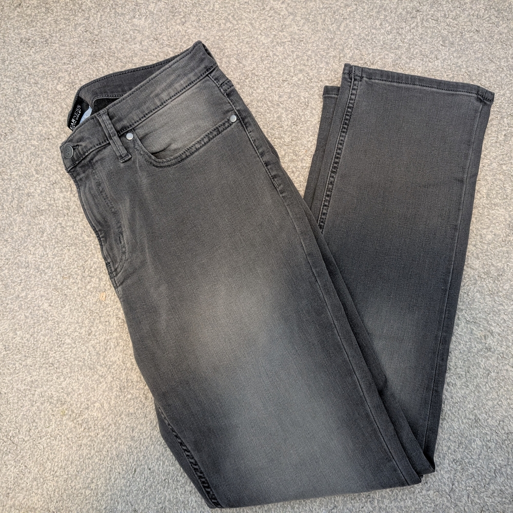 Kenneth Cole Charcoal Straight Men's Jeans - Picture 8 of 9